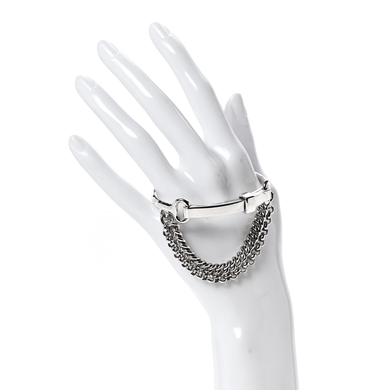 Hermes Sterling Silver Mors de Bride Bracelet ST 2 of 5