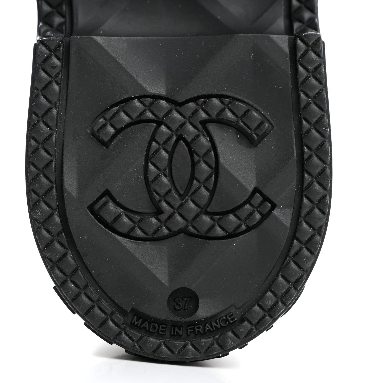 Chanel Caoutchouk CC High Boots 37 Black 8 of 9