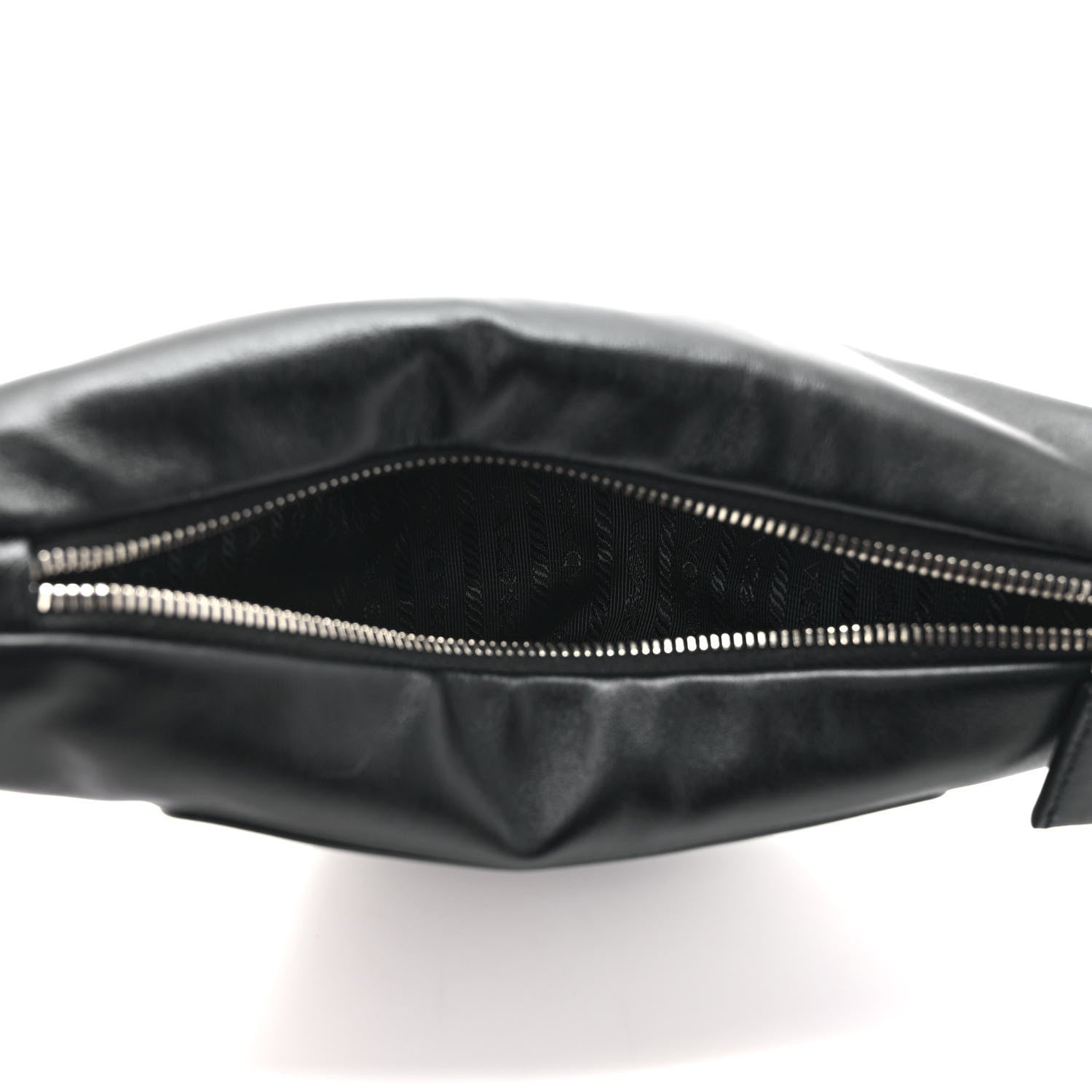 Prada Grace Lux Triangle Shoulder Bag Black 5 of 10