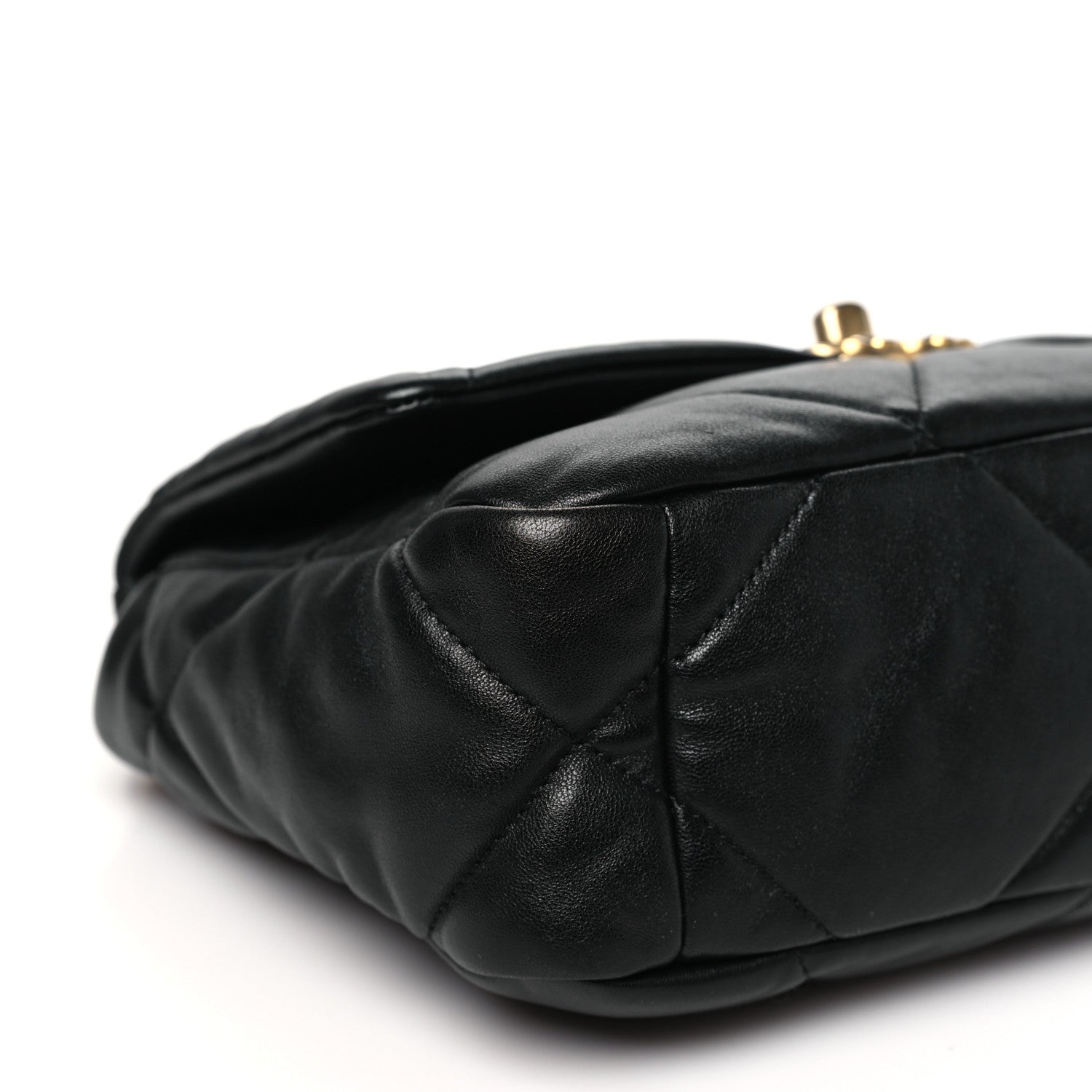 Chanel Goatskin Quilted Medium Chanel 19 Flap Black 9 of 10
