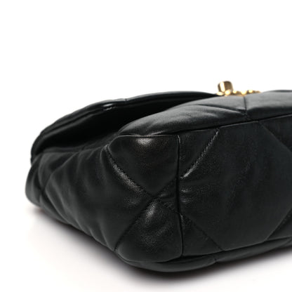 Chanel Goatskin Quilted Medium Chanel 19 Flap Black 9 of 10