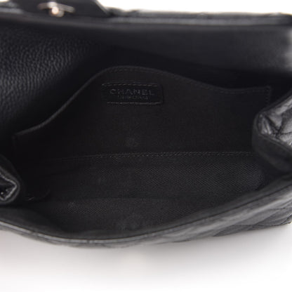 Chanel Grained Calfskin Quilted 2.55 Reissue Flap Belt Bag Clutch Black 5 of 8