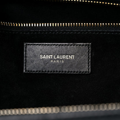Saint Laurent Calfskin Classic Duffle 12 Black 6 of 18