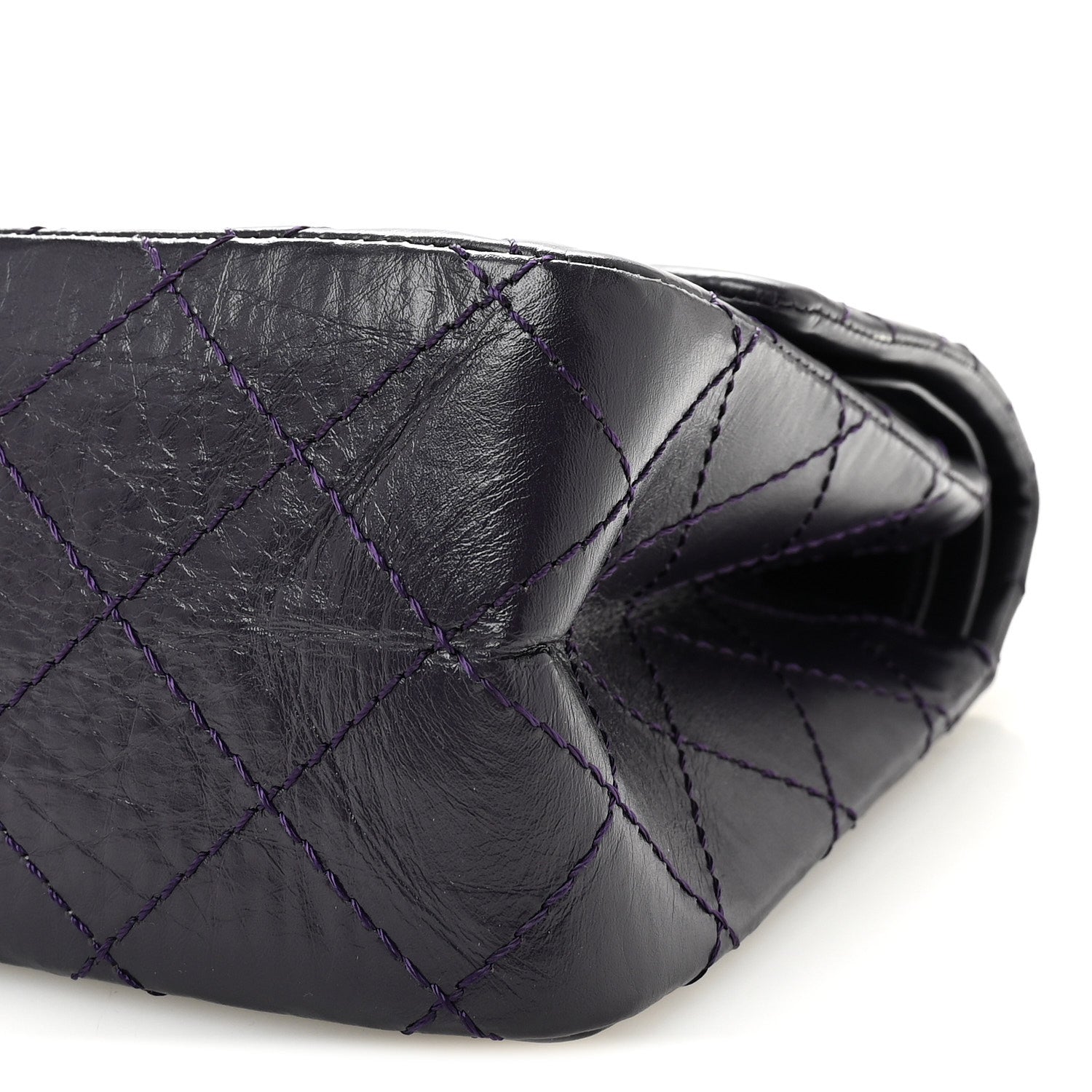 Chanel Aged Calfskin Quilted 2.55 Reissue 226 Flap Purple 10 of 10