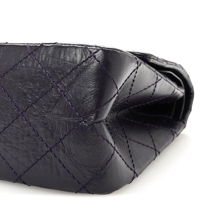 Chanel Aged Calfskin Quilted 2.55 Reissue 226 Flap Purple 10 of 10