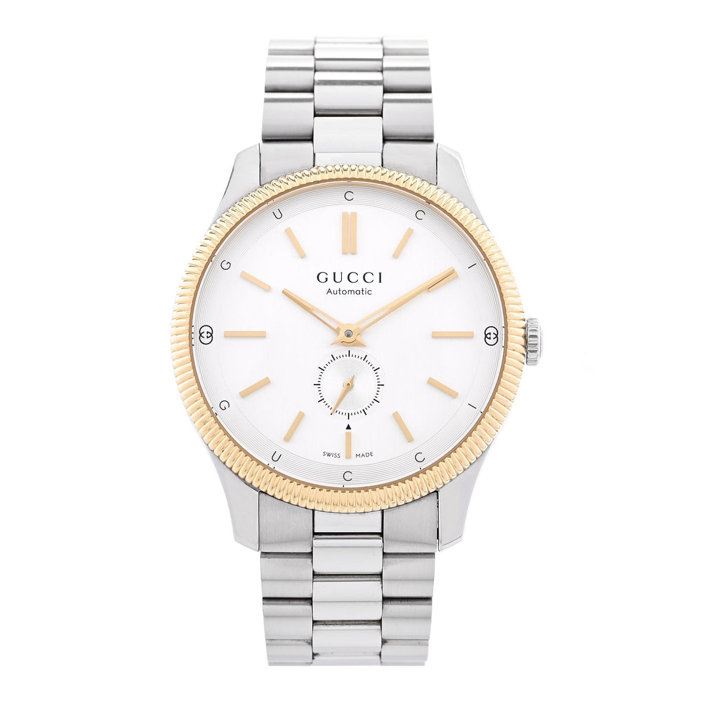 Stainless Steel 40mm G-Timeless Two Tone Automatic Watch Silver