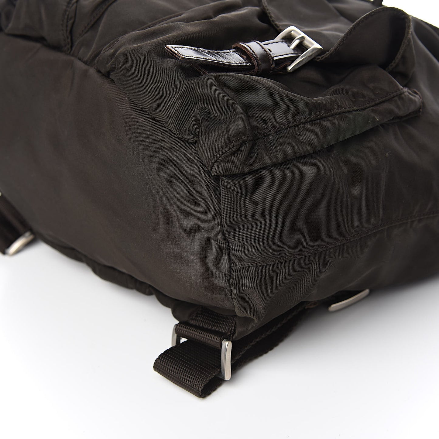 Tessuto Nylon Vela Small Backpack Brown