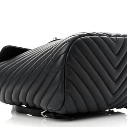 Chanel Calfskin Chevron Quilted Small Urban Spirit Backpack Black 9 of 10