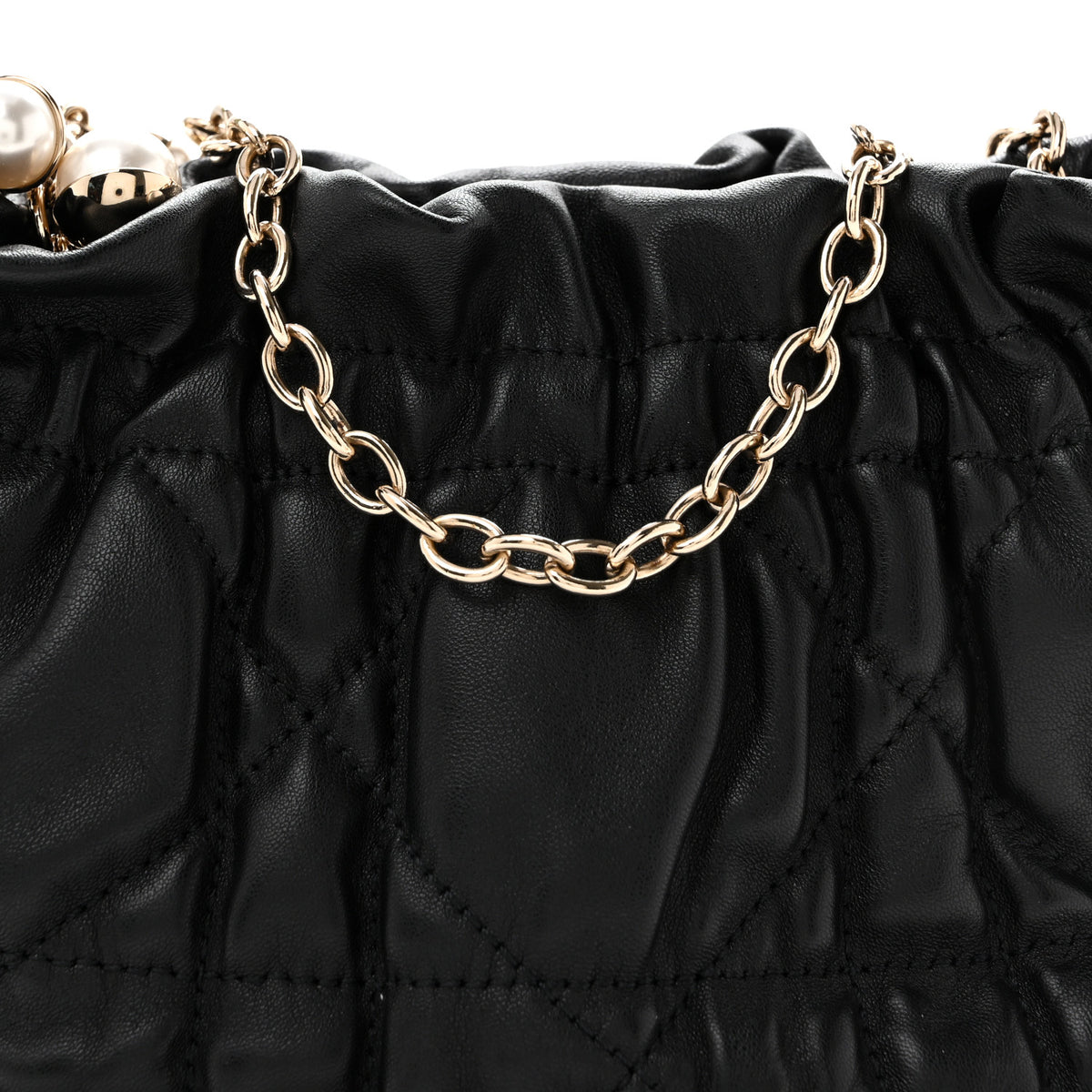 Christian Dior Gaufre Lambskin Cannage Delices Mini Bag Black 8 of 10
