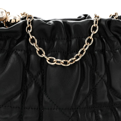 Christian Dior Gaufre Lambskin Cannage Delices Mini Bag Black 8 of 10