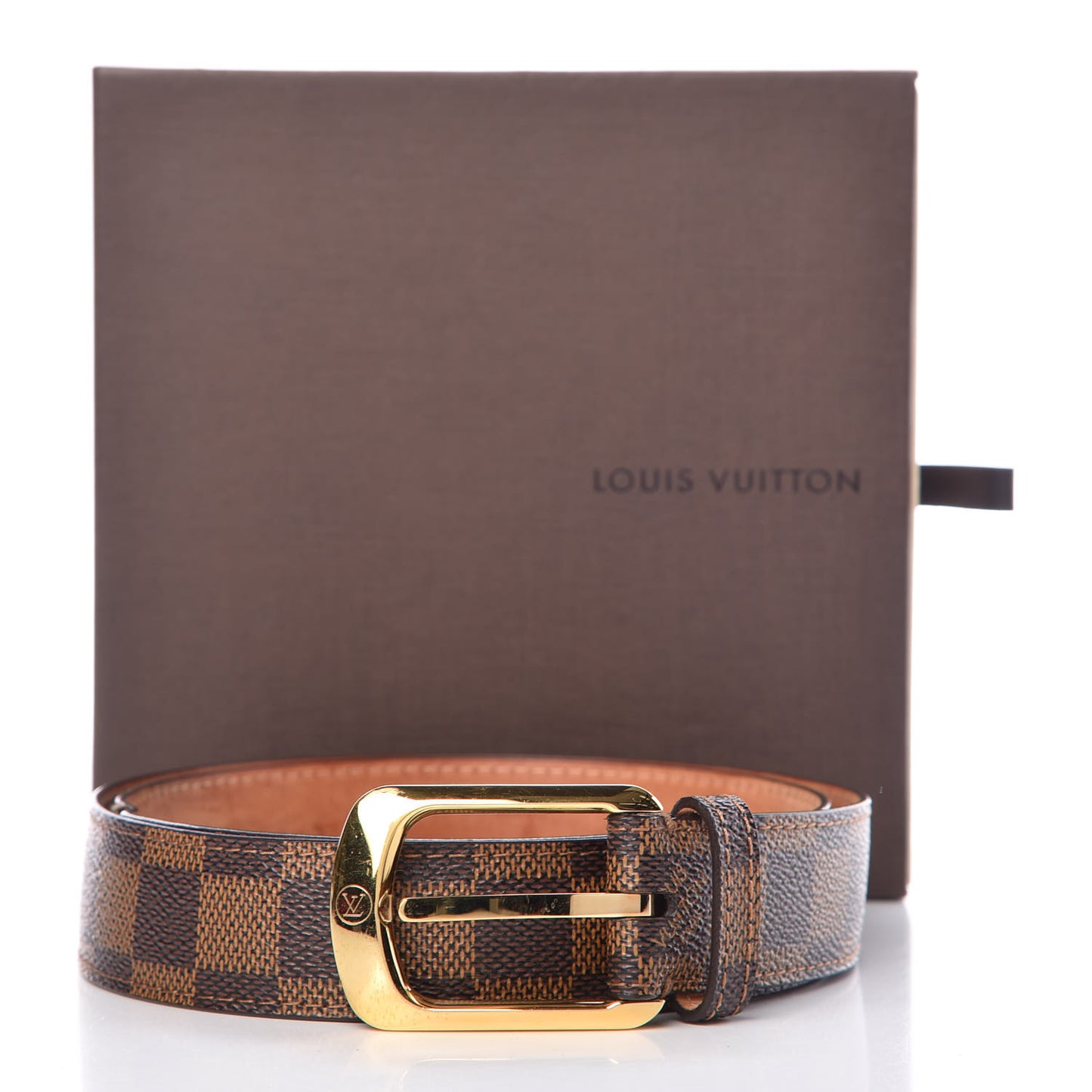 Damier Ebene 30mm Ellipse Belt 80 32