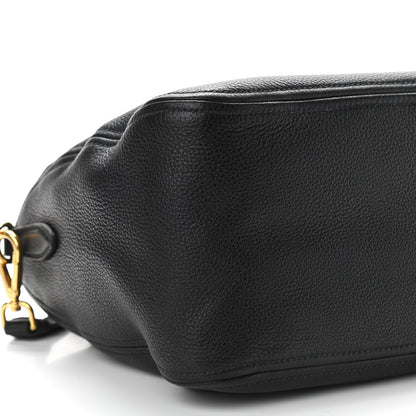 Prada Vitello Daino Tote Black 9 of 10