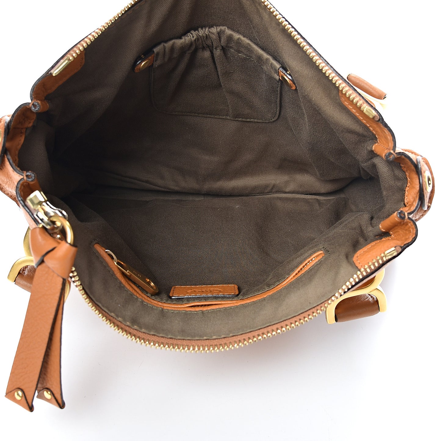 Calfskin Medium Marcie Satchel Light Tan