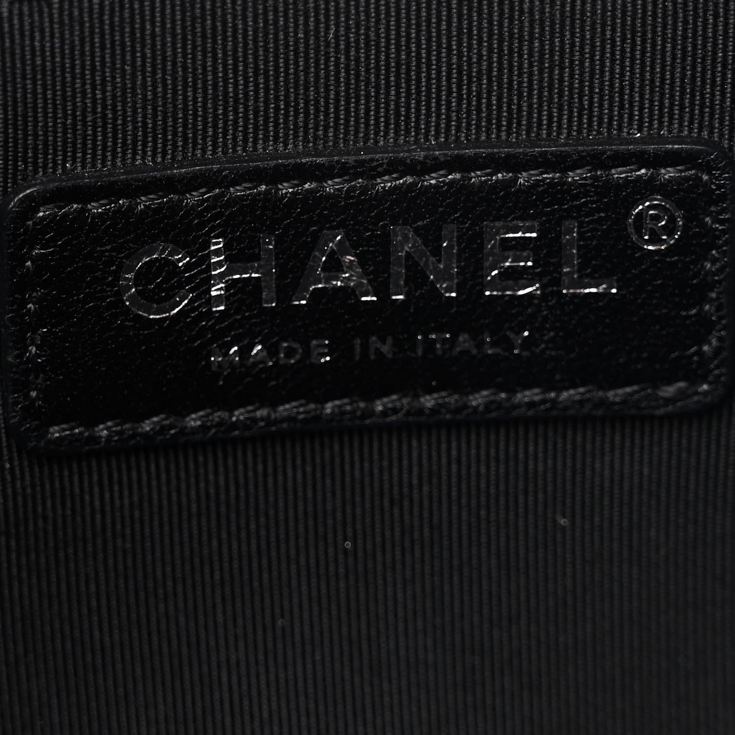 Chanel Calfskin Chain 20s Signe Waist Bag Black 6 of 10