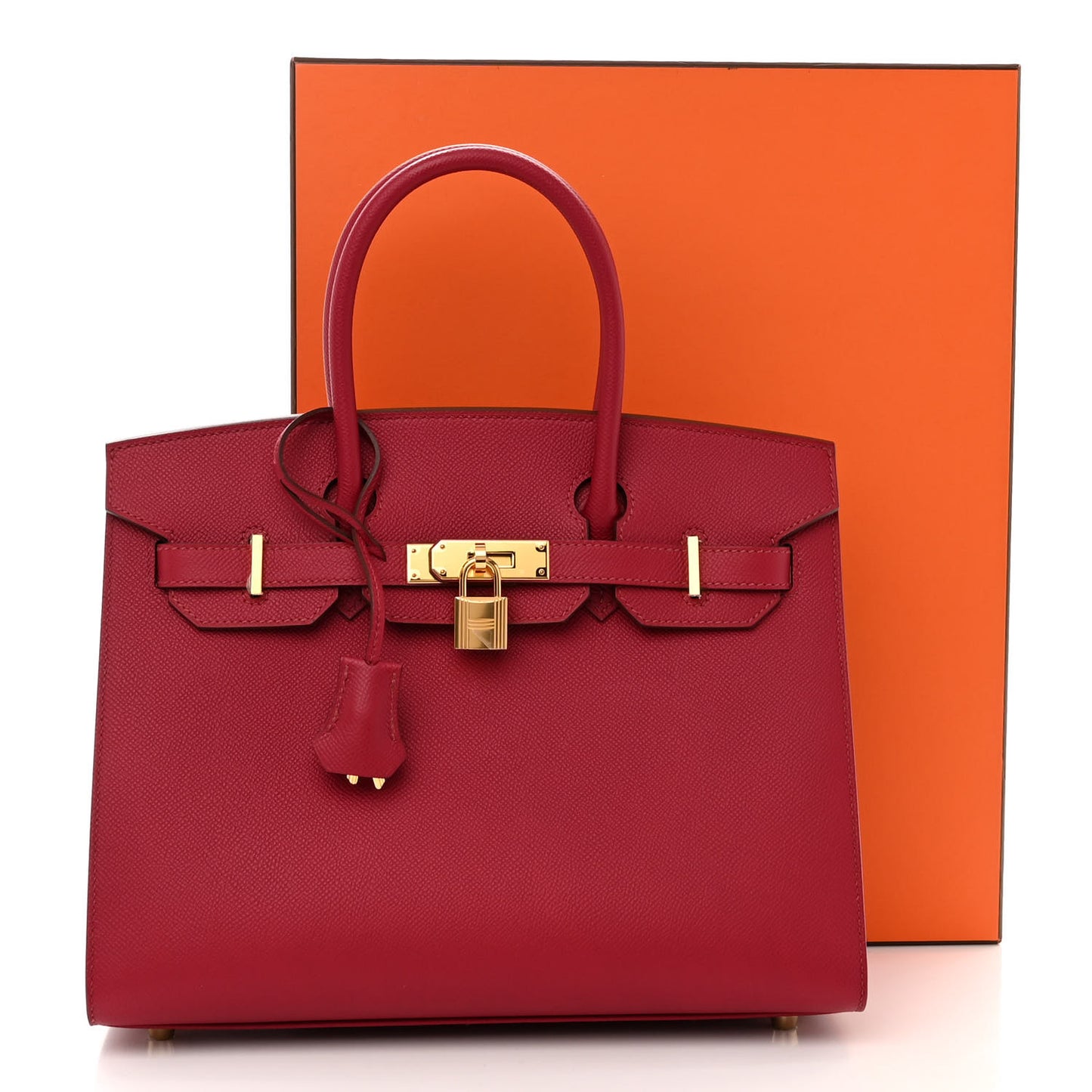 Madame Calfskin Birkin Sellier 30 Rouge Grenat