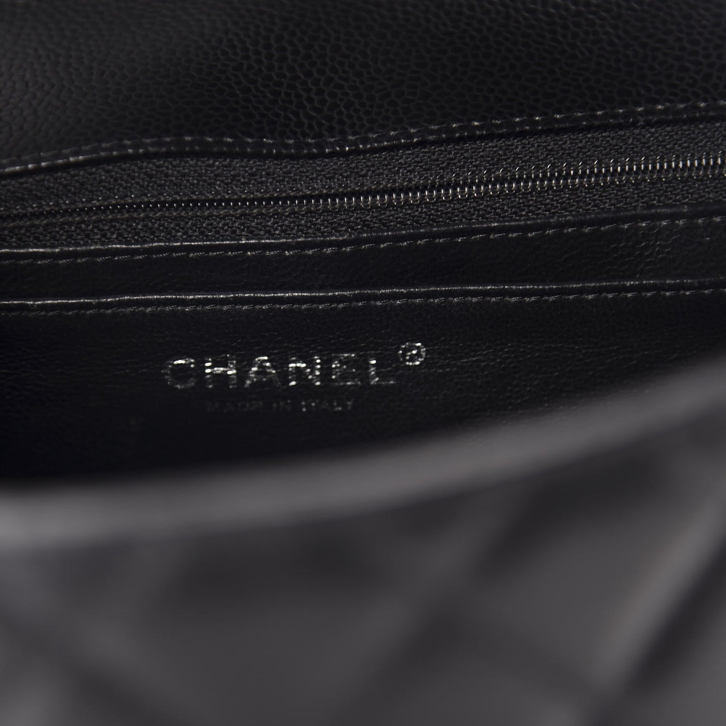 Caviar Quilted Jumbo Single Flap Black