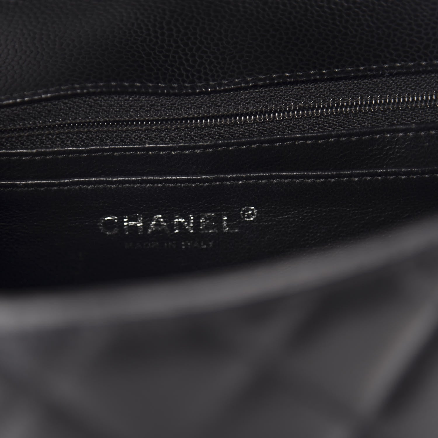 Chanel Caviar Quilted Jumbo Single Flap Black 8 of 10
