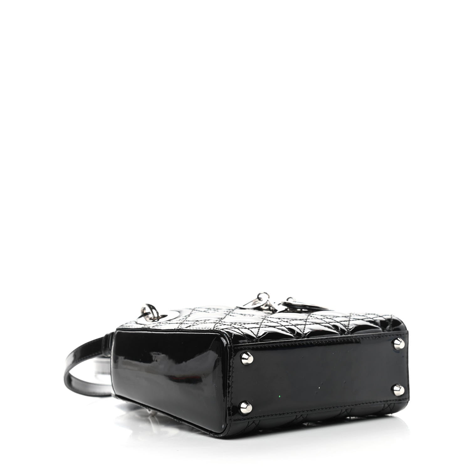 Christian Dior Patent Cannage Mini Lady Dior Black 4 of 9