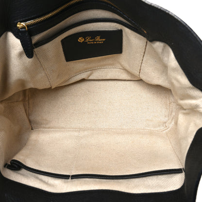 Loro Piana Grained Calfskin Bellevue Odessa Black 5 of 9