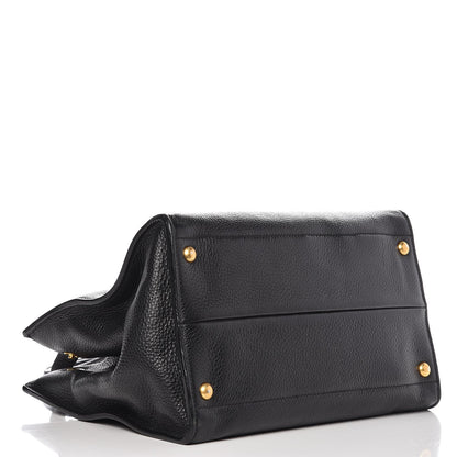 Prada Vitello Daino Shopping Tote Nero Black 3 of 10