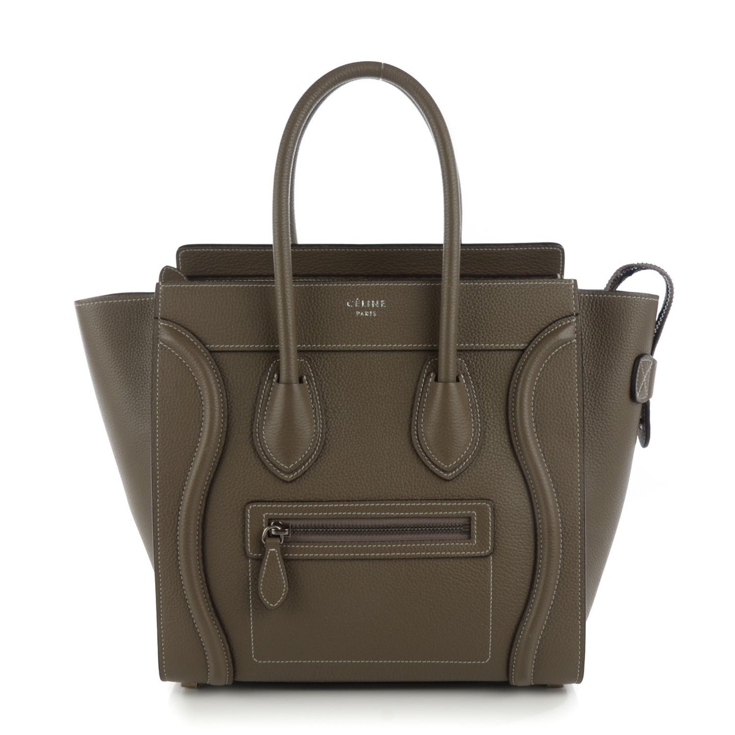 Drummed Calfskin Micro Luggage Souris