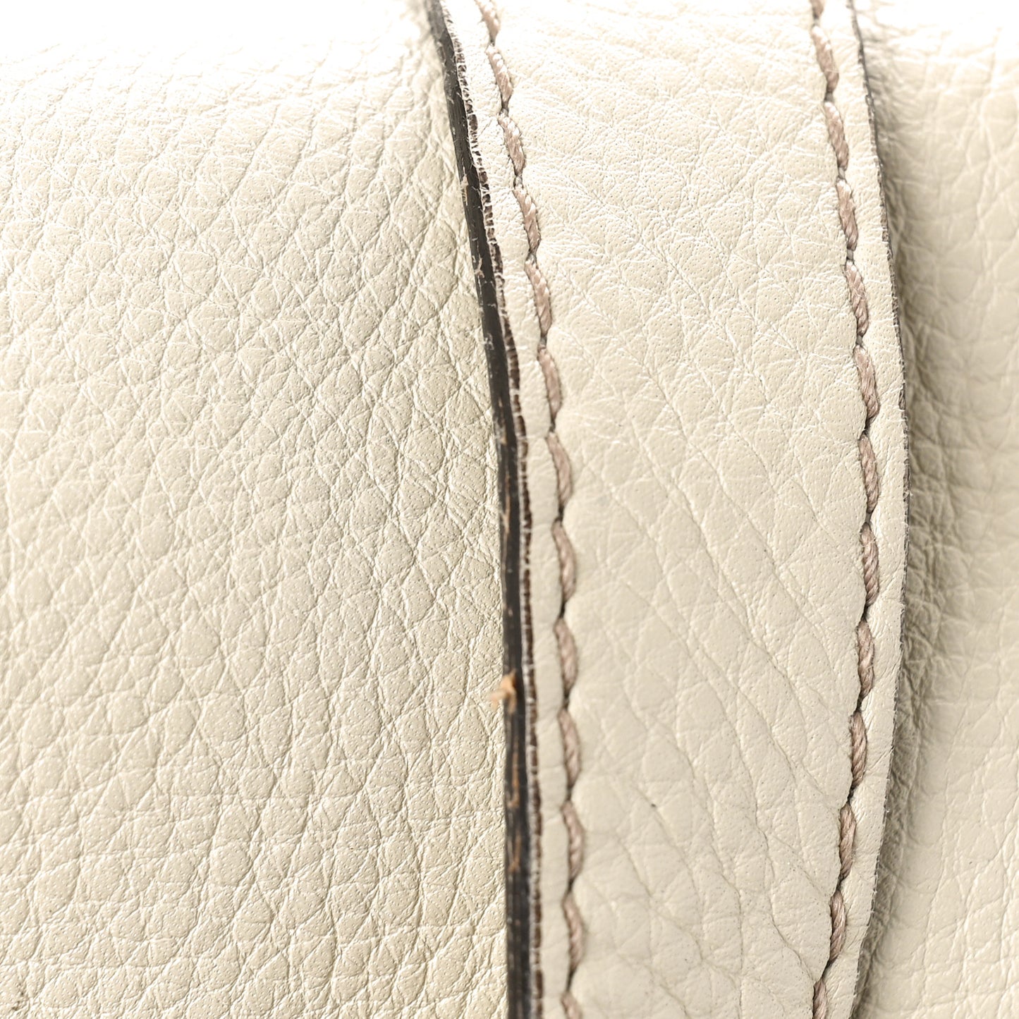 Monogram Calfskin Medium Bella Flap Bag Off White