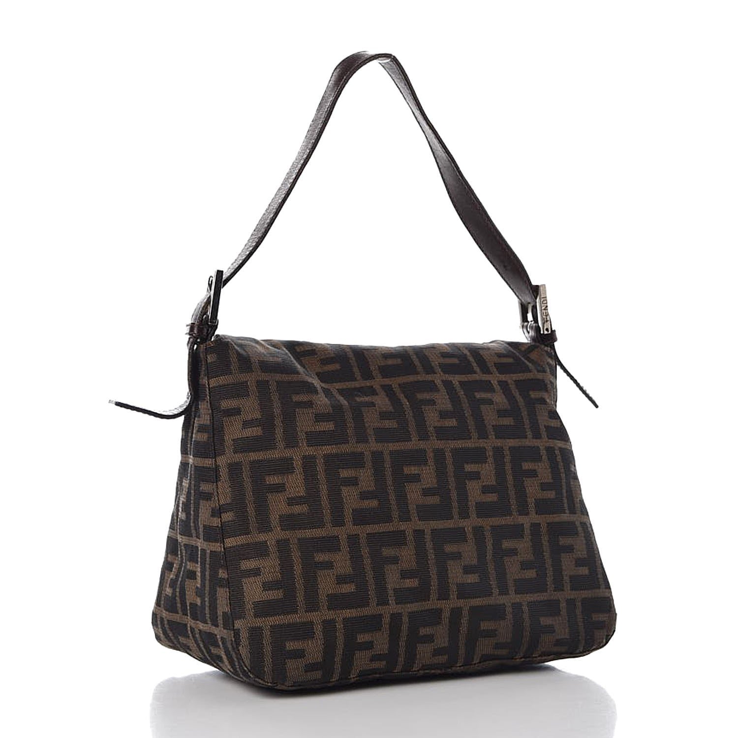 Fendi Zucca Small Shoulder Bag Tobacco 3 of 13
