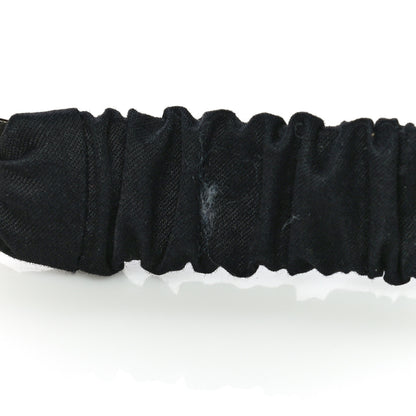 Chanel Canvas Chain CC Headband Black Gold 5 of 6