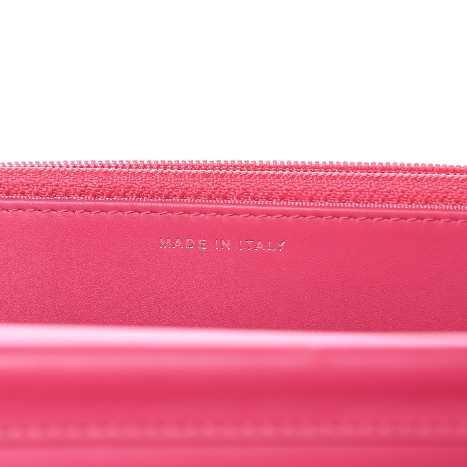 Chanel Patent Quilted Wallet On Chain WOC Fuchsia 8 of 11
