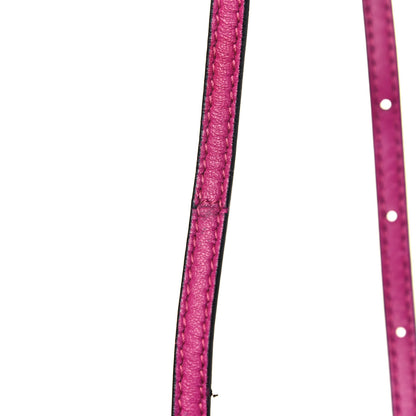 Fendi Nappa Micro Peekaboo Iconic Satchel Magenta 9 of 11