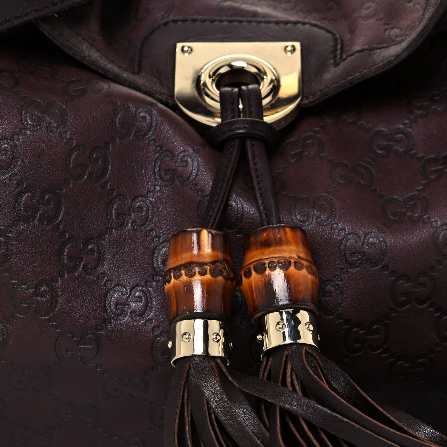 Gucci Guccissima Medium Indy Top Handle Hobo Dark Brown 8 of 18
