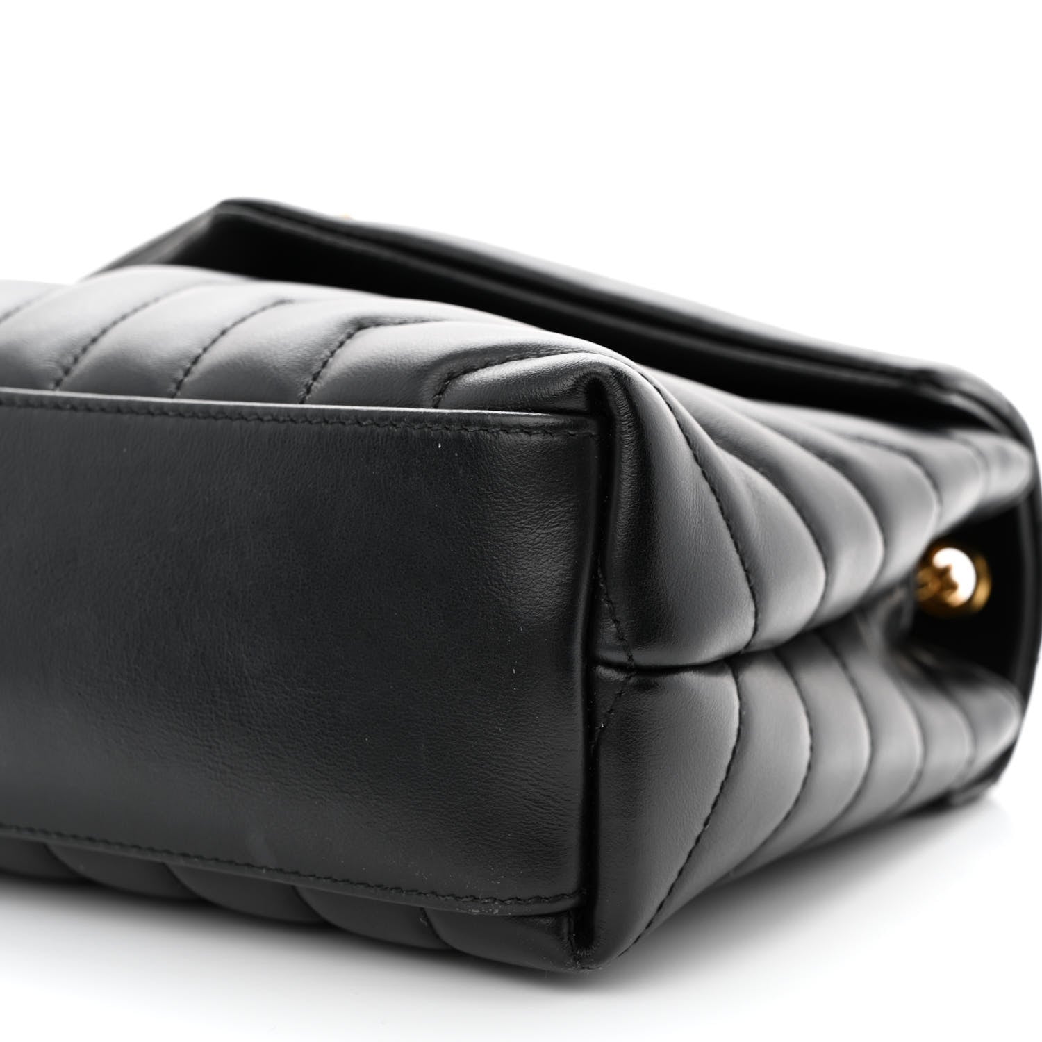 Saint Laurent Calfskin Y Quilted Monogram Small Loulou Chain Satchel Black 10 of 12