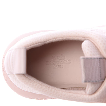 Hermes Mesh Technical Canvas Womens Team Sneakers 37 Bois De Santal 7 of 9