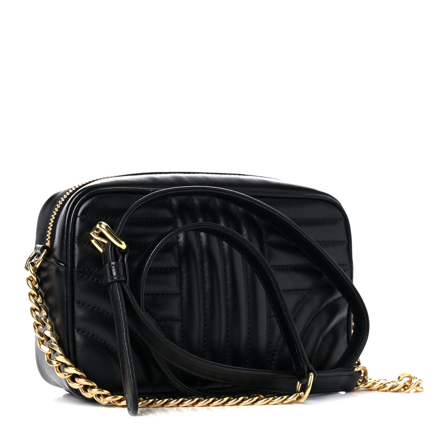 Soft Calfskin Diagramme Crossbody Bag Black