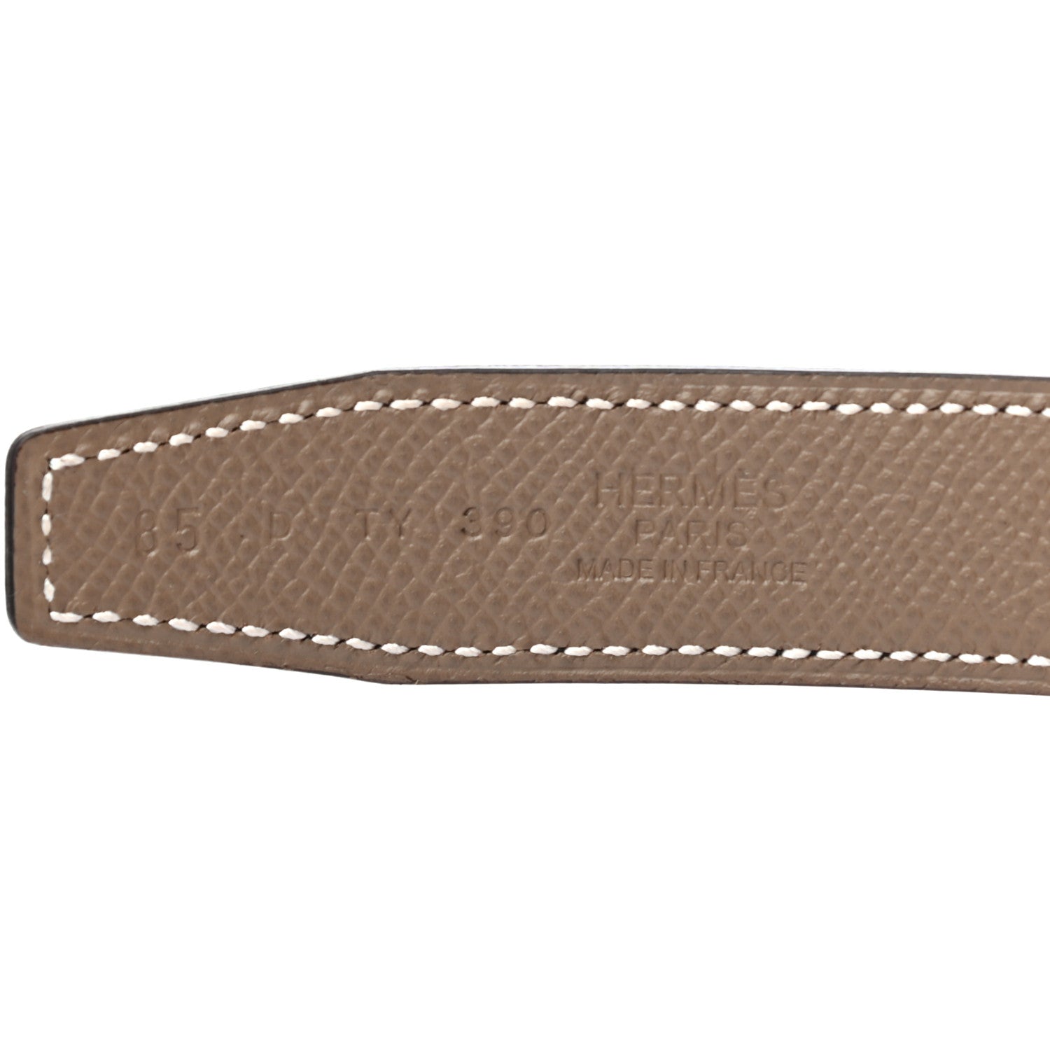 Hermes Swift Epsom 24mm Mini Constance H Belt 85 Black Etoupe 5 of 5
