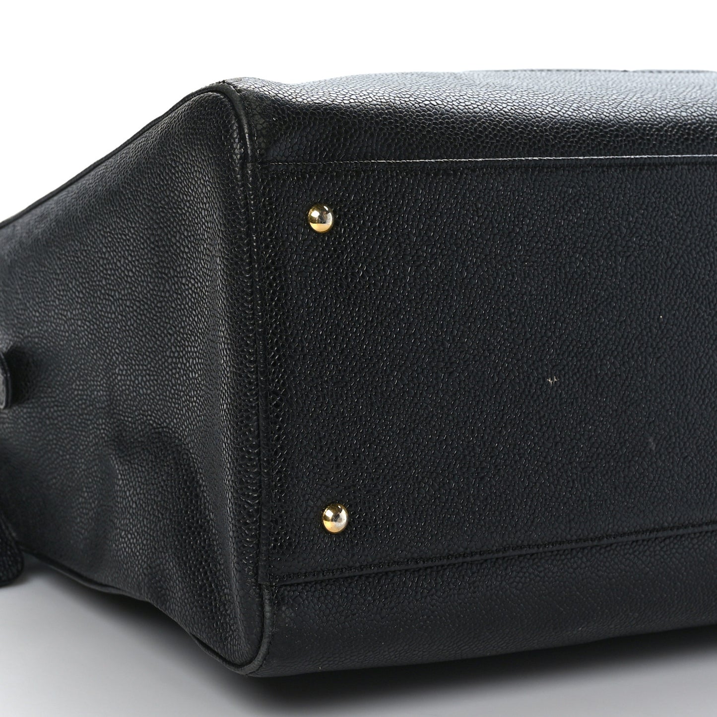 Caviar Large CC Shoulder Bag Black