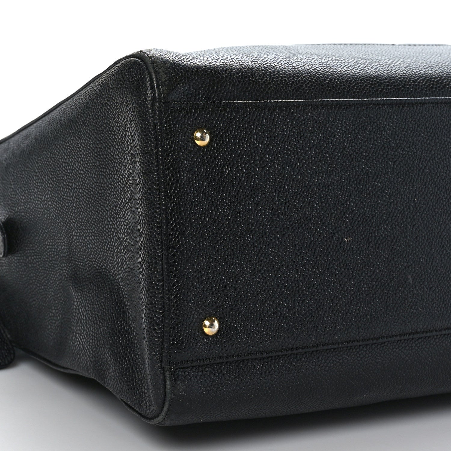 Chanel Caviar Large CC Shoulder Bag Black 8 of 9