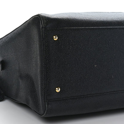Chanel Caviar Large CC Shoulder Bag Black 8 of 9