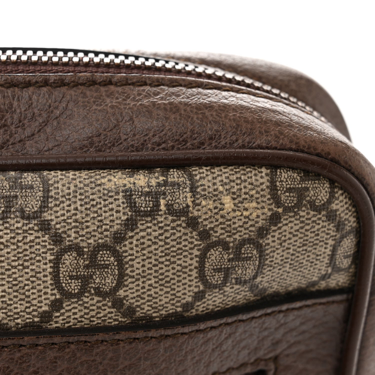 Gucci GG Supreme Monogram Web Medium Ophidia Messenger Bag Brown 12 of 14