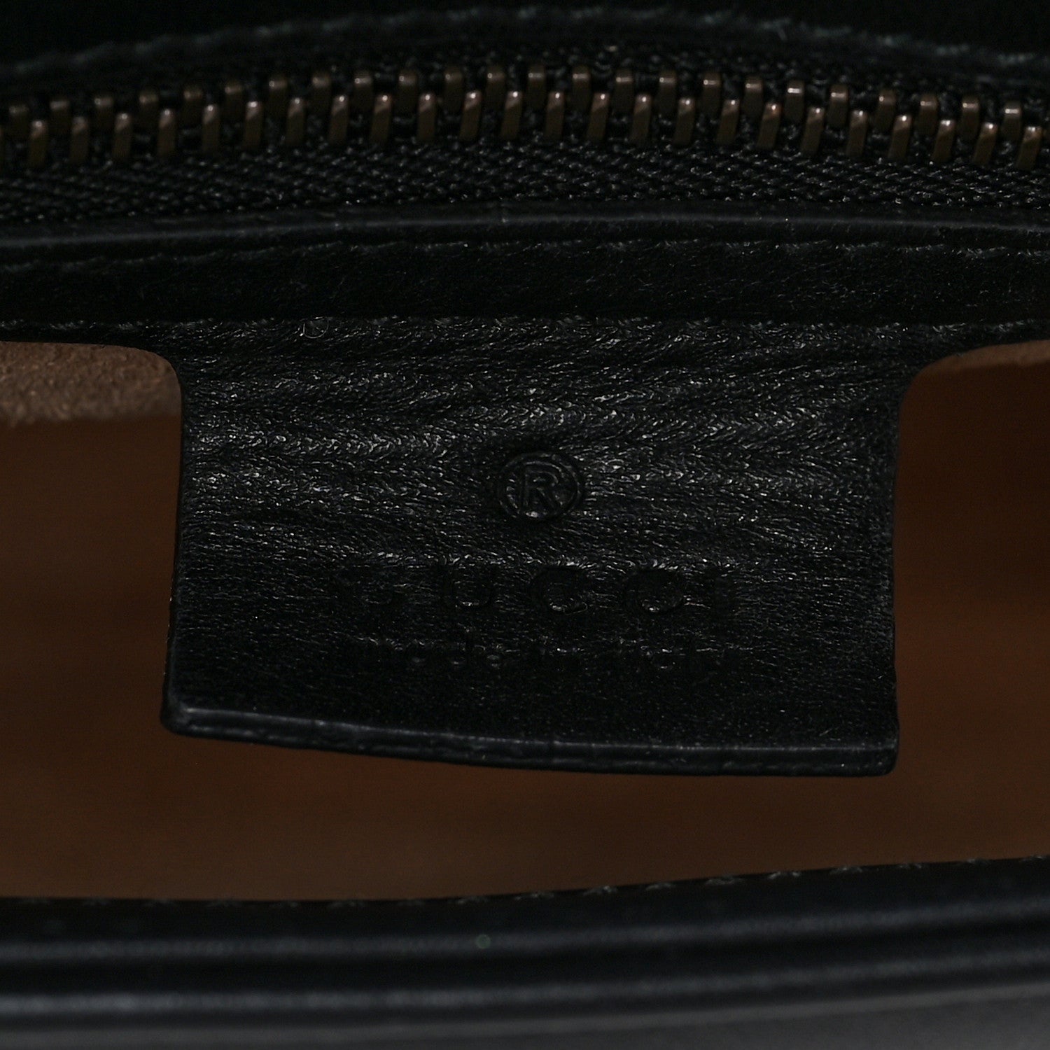 Gucci Calfskin Matelasse Medium GG Marmont Shoulder Bag Black 6 of 9
