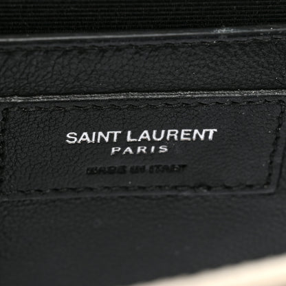 Saint Laurent Grain De Poudre Small Monogram Kate Satchel Icy White 6 of 27