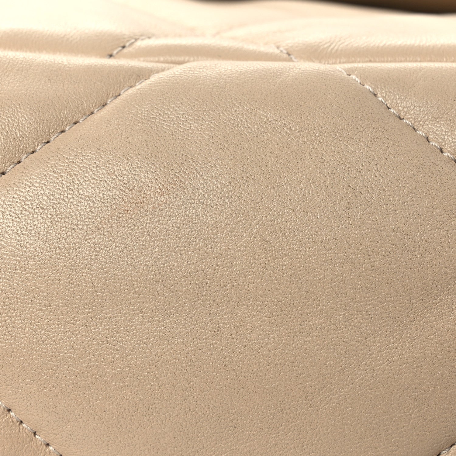 Chanel Lambskin Quilted Large Chanel 19 Flap Beige 12 of 13