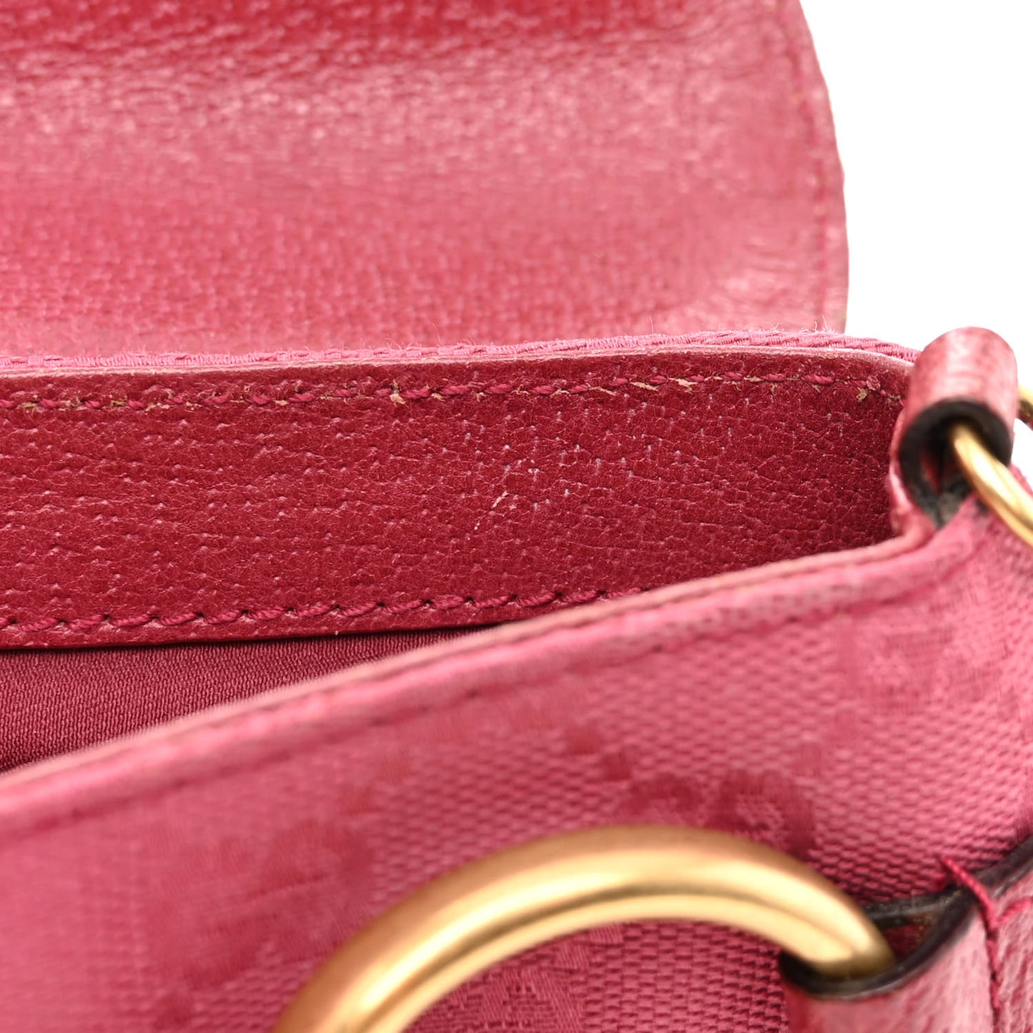 Monogram Horsebit Clutch Pink