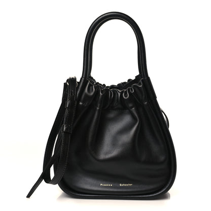 Proenza Schouler Calfskin Small Ruched Tote Black 1 of 10