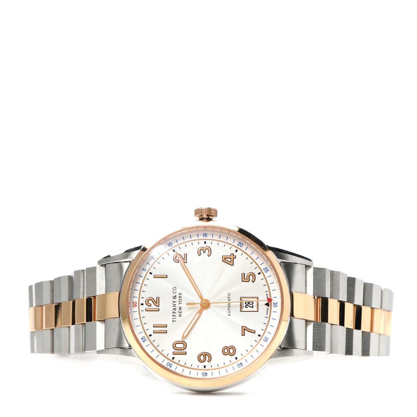 Stainless Steel 18K Rose Gold 40mm CT60 3-Hand Automatic Watch
