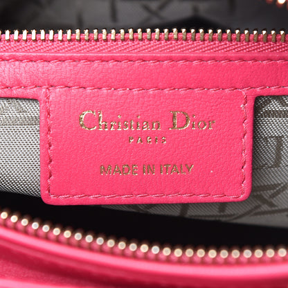 Christian Dior Lambskin Cannage Large Lady Dior Fuchsia 6 of 12