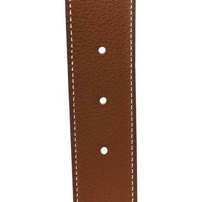 Hermes Box Togo H Belt 85 34 Black Gold 4 of 5