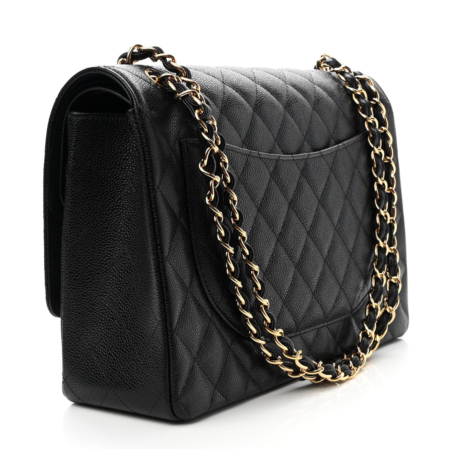 Chanel Caviar Quilted Maxi Double Flap Black 2 of 8