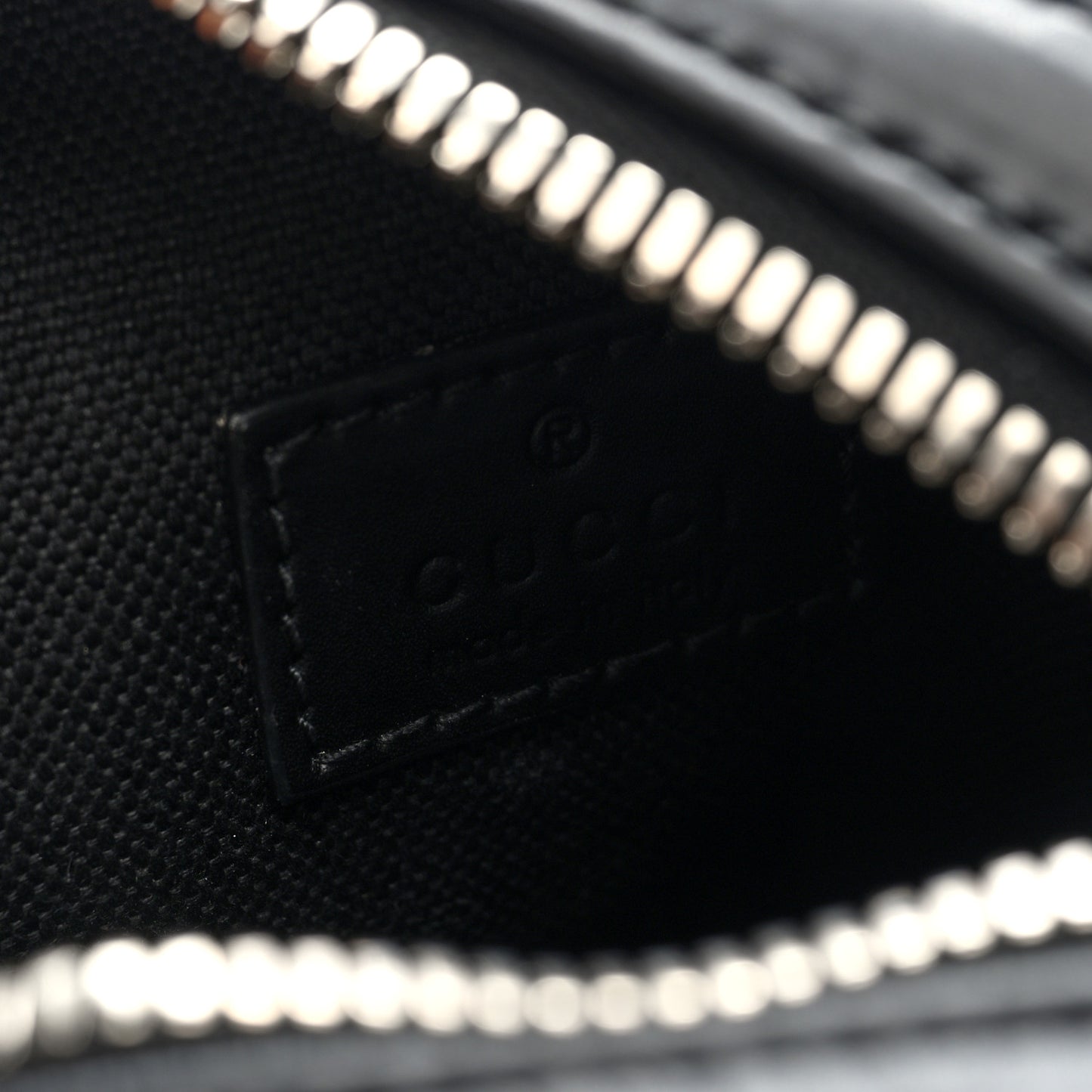 GG Supreme Monogram Appia Calfskin Web Small Camera Messenger Bag Black Grey