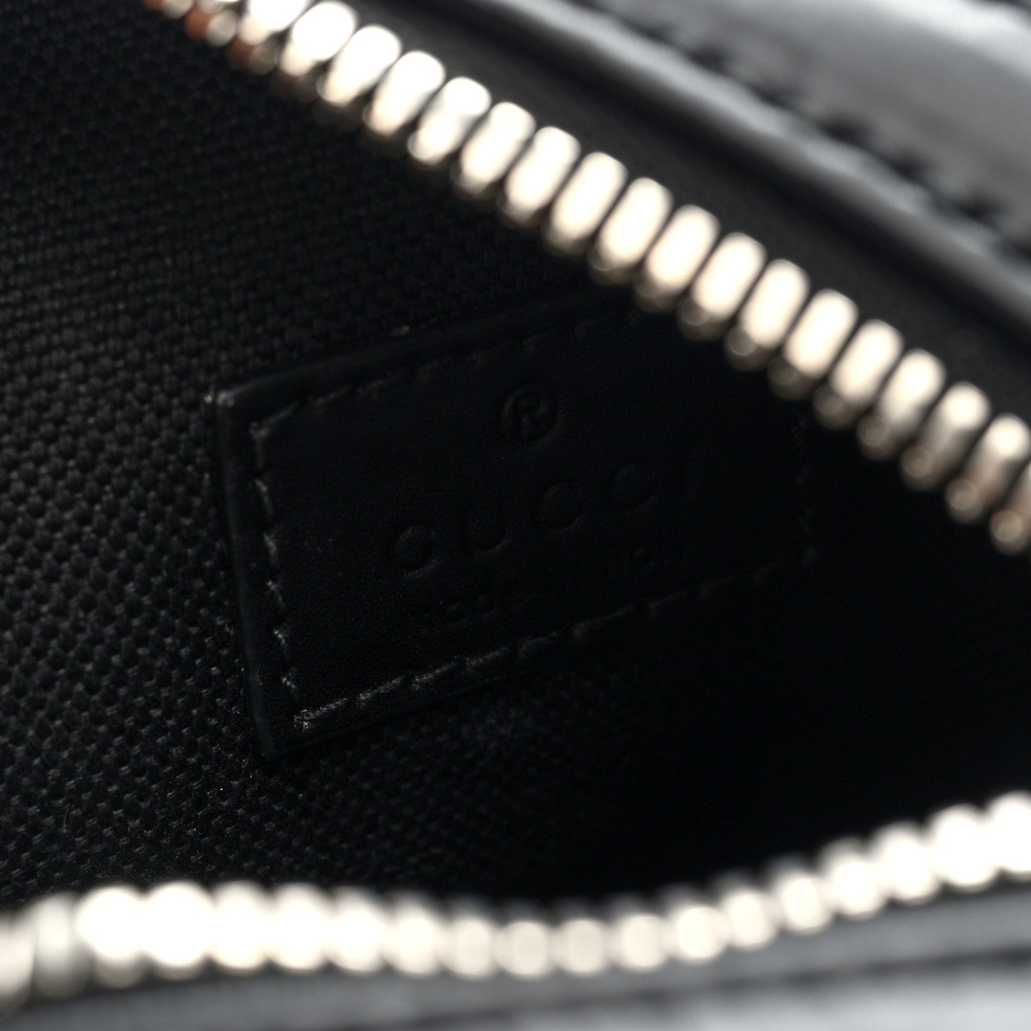 Gucci GG Supreme Monogram Appia Calfskin Web Small Camera Messenger Bag Black Grey 6 of 10